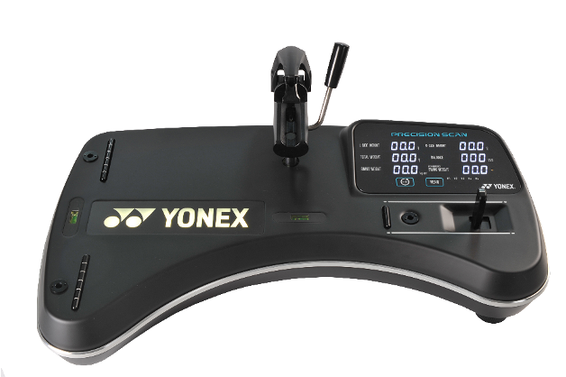 世界初！約5秒置くだけでラケットの重量・バランスを自動測定