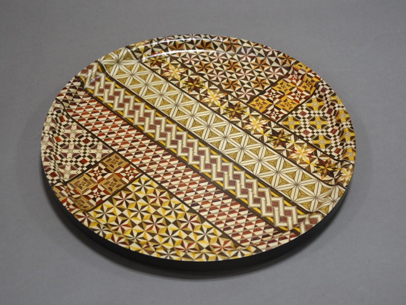 寄木尺丸盆 商品詳細｜寄木細工・箱根細工｜いづみやがお届けする日本