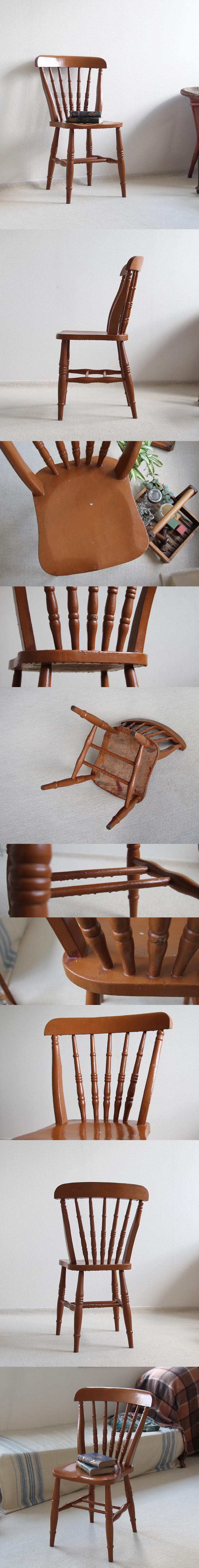 イギリス アンティーク ペイントチェア/カントリーチェア/シャビー