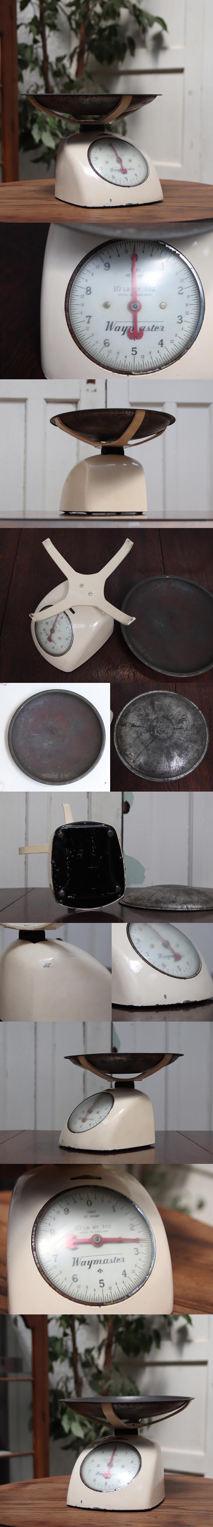 イギリス ビンテージ WAYMASTER社キッチンスケール/量り/英国製