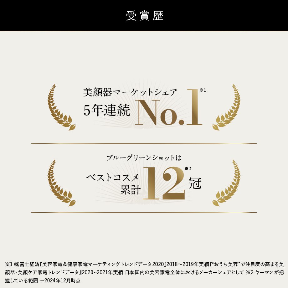 ブルーグリーンショット 答えは「緑」、新時代の光美顔器 | フェイス