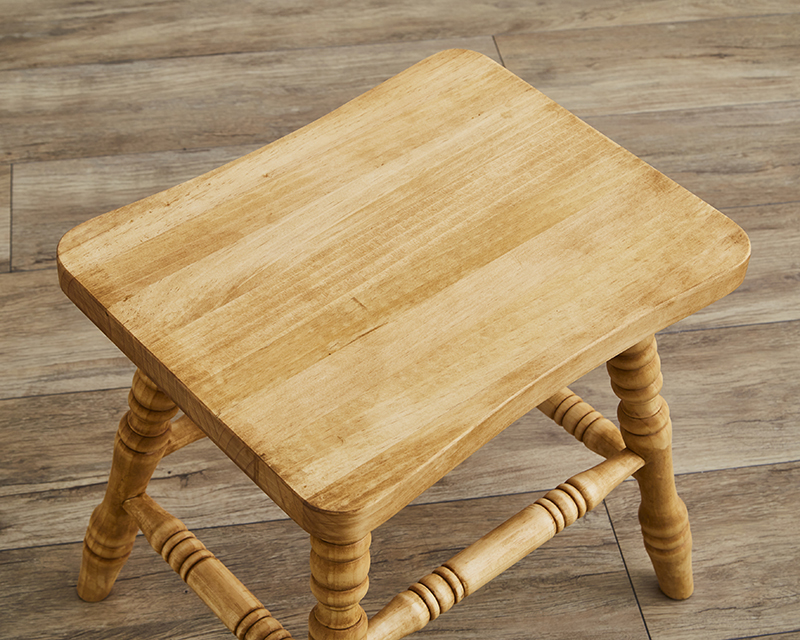 ダイニングチェア スツール 木製 四角 ロースツール 花台 パイン材