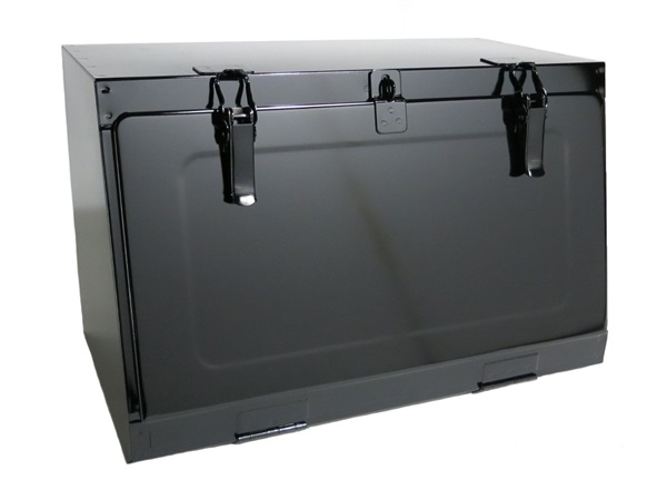 鉄製工具箱 750×455×450mm 黒塗装 - トラックボディパーツトラック架装