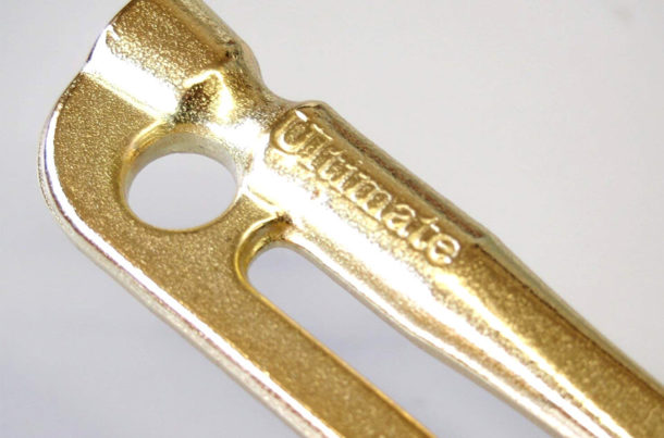 鍛造ペグ 焼入れ エリッゼステーク アルティメットゴールド（真鍮