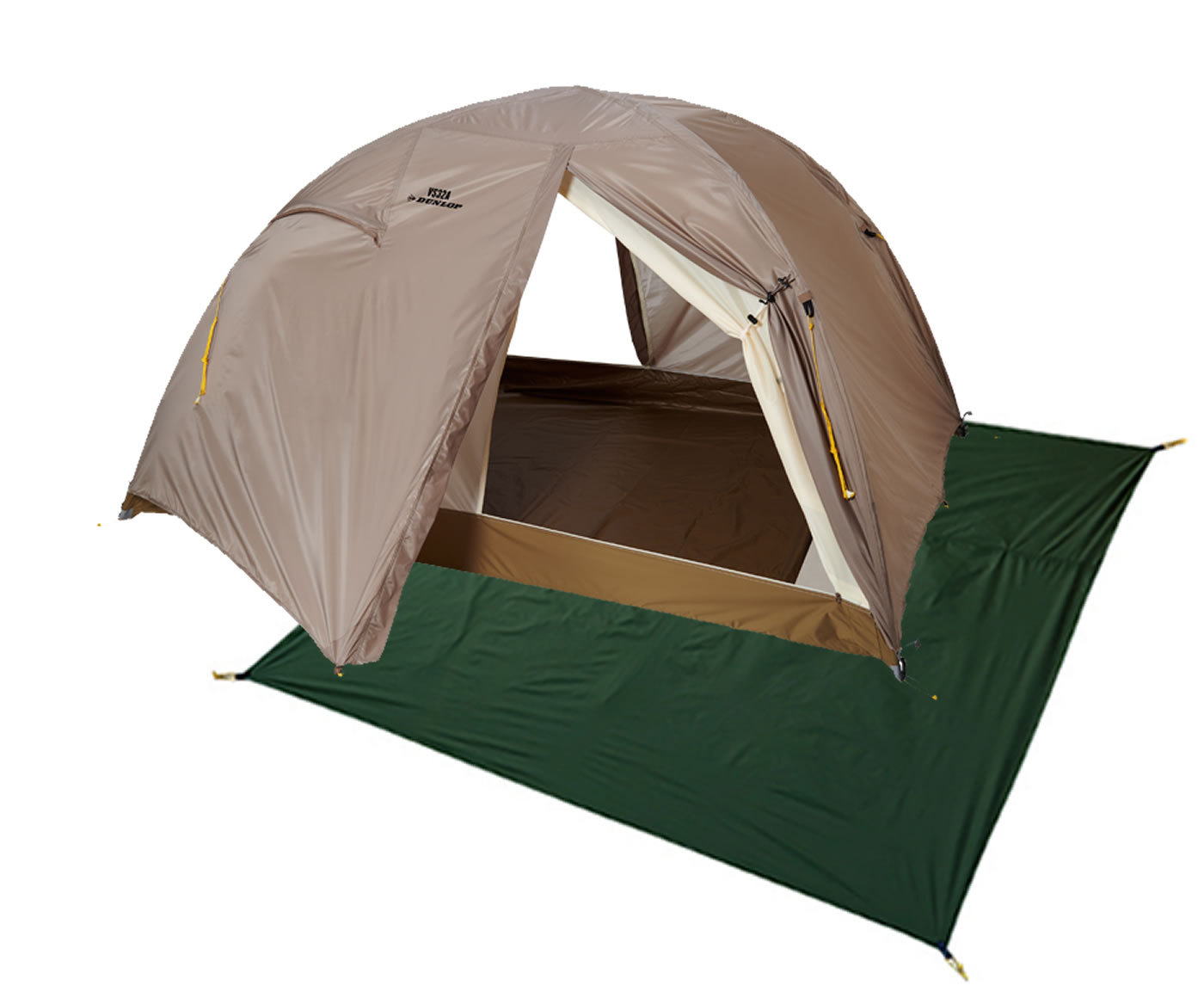 DUNLOP ≪ダンロップ≫VS32A 3人用両入口テント 純正グランドシート