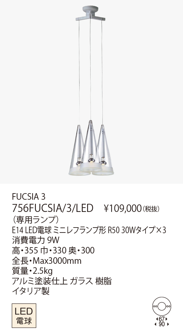 756FUCSIA/3/LED FUCSIA 3（生産完了品） | 株式会社YAMAGIWA