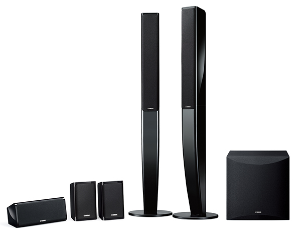 テレビ周りに美しくマッチする、スタイリッシュな5.1chスピーカー