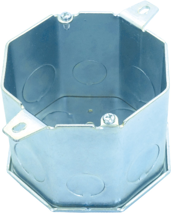 鋼製電線管用付属品 コンクリートボックス八角型_CT844 | 電材の製造