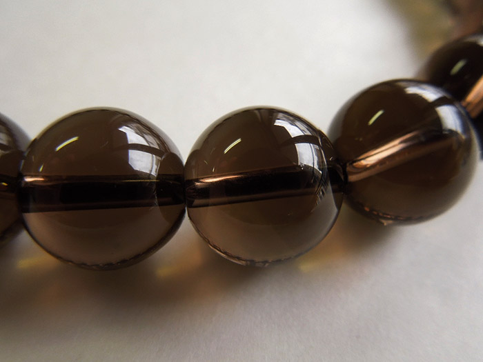 茶水晶四分玉片手数珠焦茶二五房共仕立 お数珠の安田念珠店へ｜総本山