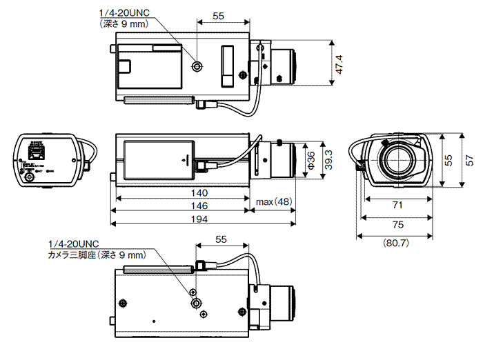 WV-S1110V i-PRO EXTREME HD屋内対応ボックス型ネットワーク監視カメラ
