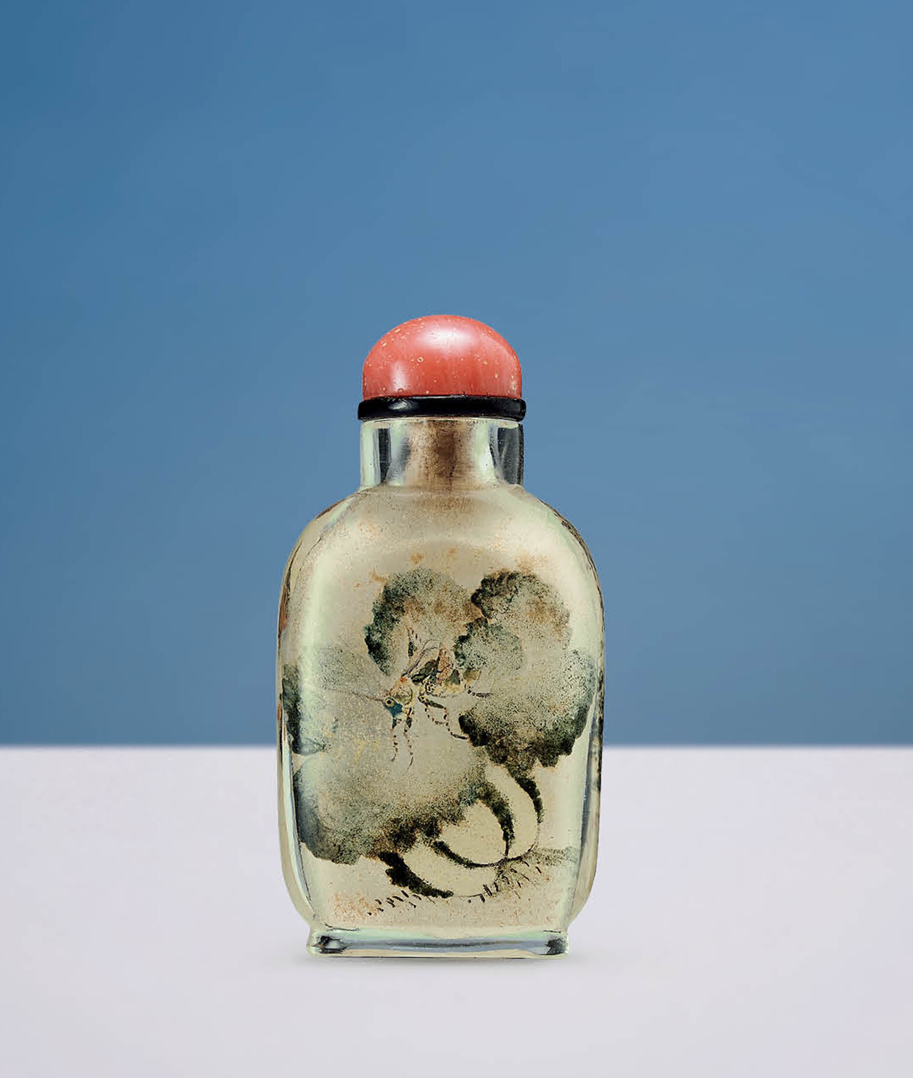 周樂元作水晶內畫教子圖鼻煙壺-宇珍國際藝術| Yu Jen Taipei德馨書屋