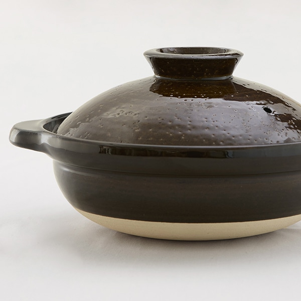 伊賀土鍋 アメ釉 中｜鍋・フライヤー・ケトル｜料理家 栗原はるみ