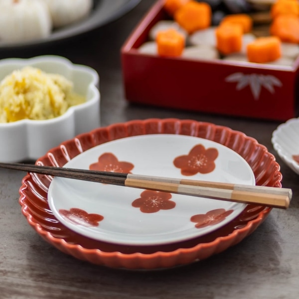 波佐見焼 取皿 梅｜皿・プレート｜料理家 栗原はるみ レシピ