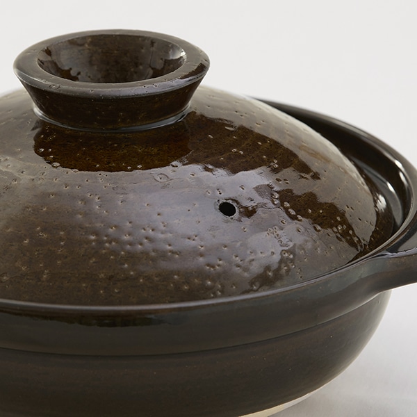 伊賀土鍋 アメ釉 中｜鍋・フライヤー・ケトル｜料理家 栗原はるみ