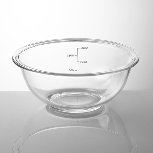 耐熱ガラスボウル 2.5L｜ボウル・ザル・サラダスピナー｜料理家 栗原