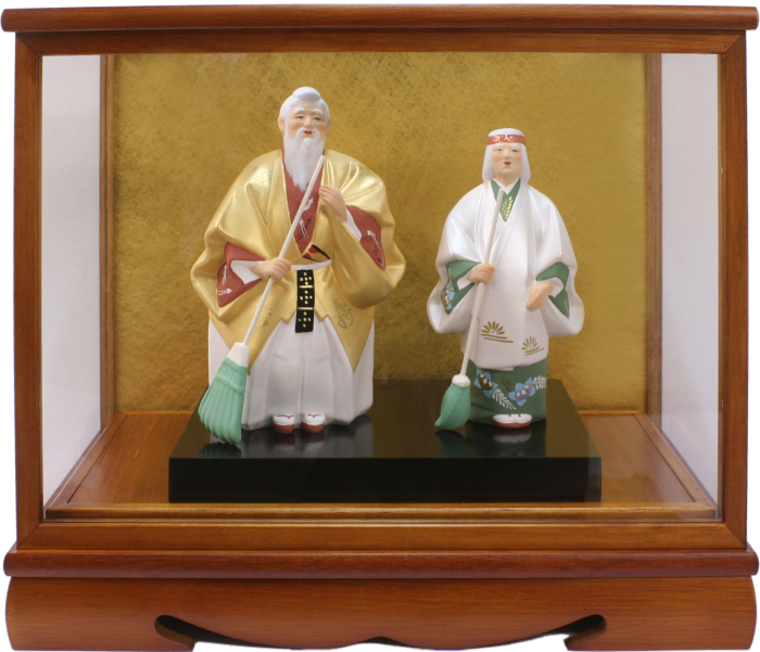 高砂人形博多人形、県無形文化財中村博善衍がい 高砂人形博多人形、県