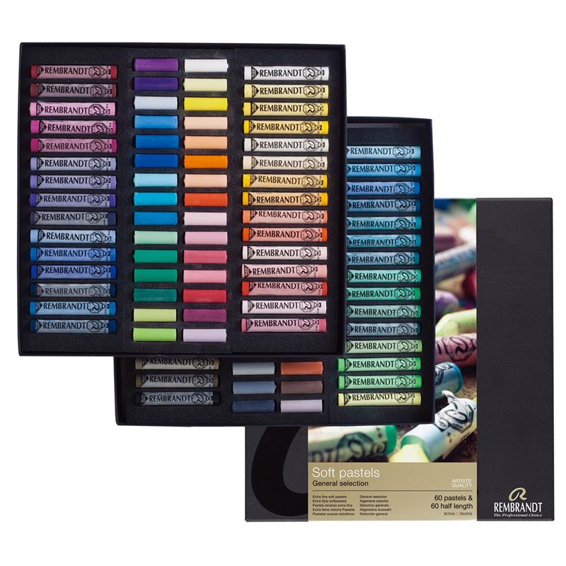 レンブラント ソフトパステル ハーフ 120色セット (60色＋ハーフ60色