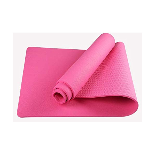 ヨガマット 6mm厚 エクササイズマット 軽量TPE素材 撥水性
