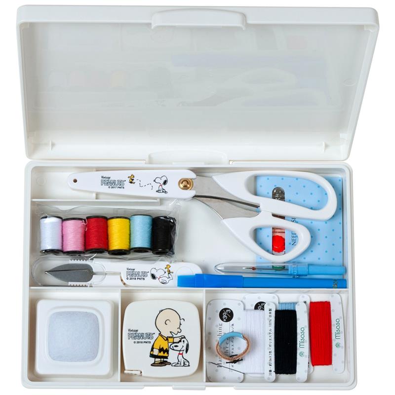 スヌーピー ソーイング 裁縫セット ファスナーバック / トートタイプ