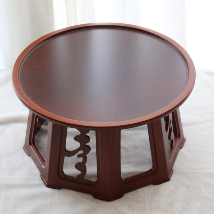 韓国漆塗り丸お膳 寿 テーブル・お膳丸型 夢市場本店【韓国