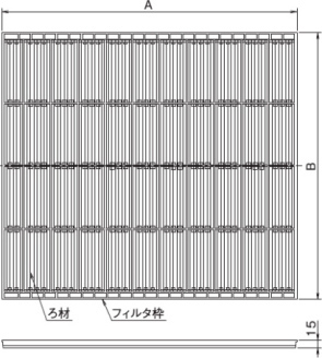 ダイキン フィルターKAF11B450 KAF11B560 KAF261L140 KAF261L224