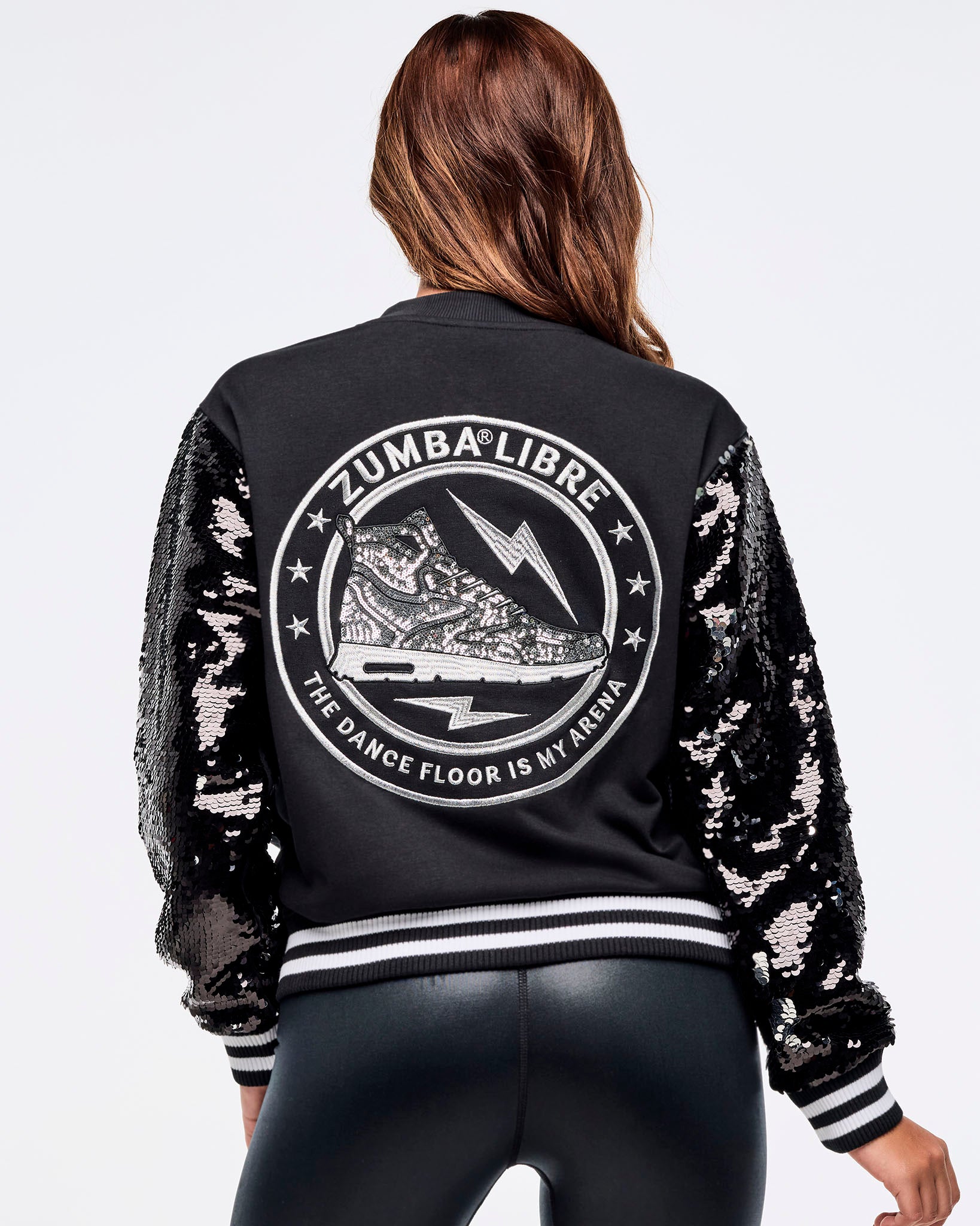 Zumba Libre Bomber Jacket With Sequin Sleeves – Zumba Wear | STRONG iD