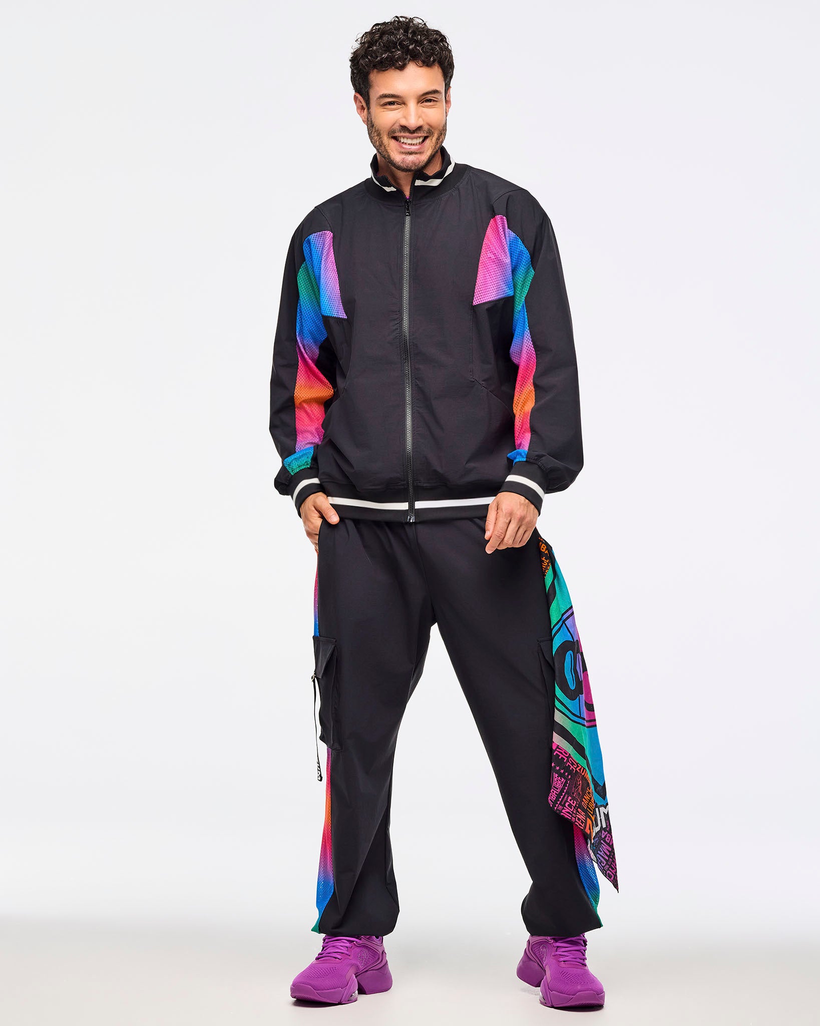 かずかずZumba Holiday Track Jacket Zumba Bomber Jacket With Sequin