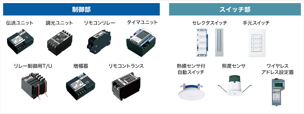 商品ラインアップ | 多重伝送フル2線式リモコン | 照明制御システム