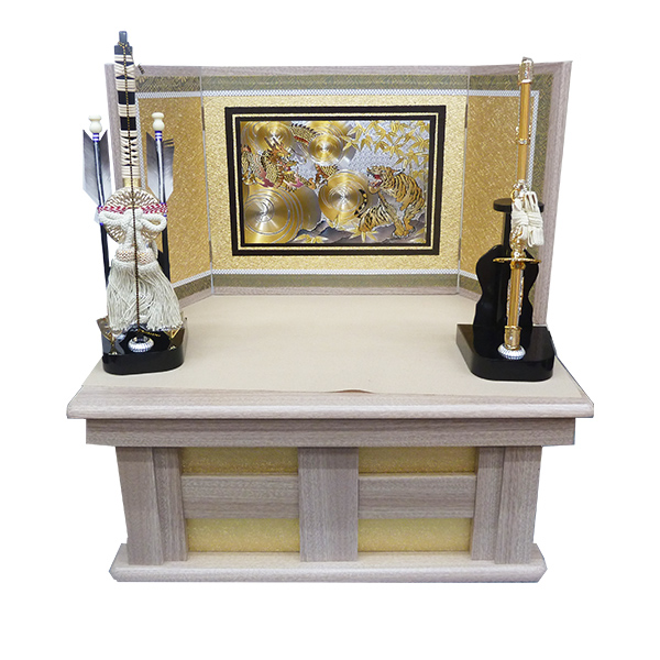 2026年新作 五月人形 龍玉作 10号 上杉謙信 白金兜 三色段糸威