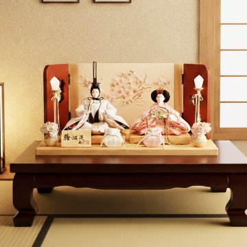 新時代を彩る雛人形＞雅泉作 芥子親王 コンパクト平飾り