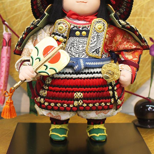 幸一光の鎧着若大将飾りはママに人気の五月人形です 「輝」/人形の松川