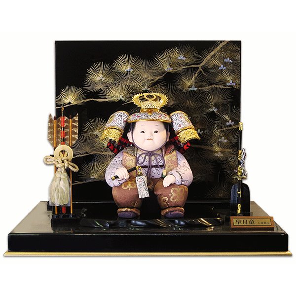 皐月童 倭 徳川家康 子供大将 木目込み 五月人形/人形の松川