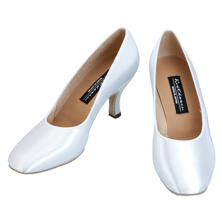 女性の社交ダンスシューズ・スタンダード用サテン靴（ダンスブティック