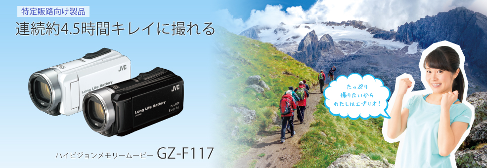 ハイビジョンメモリームービーGZ-F117製品情報 | JVC