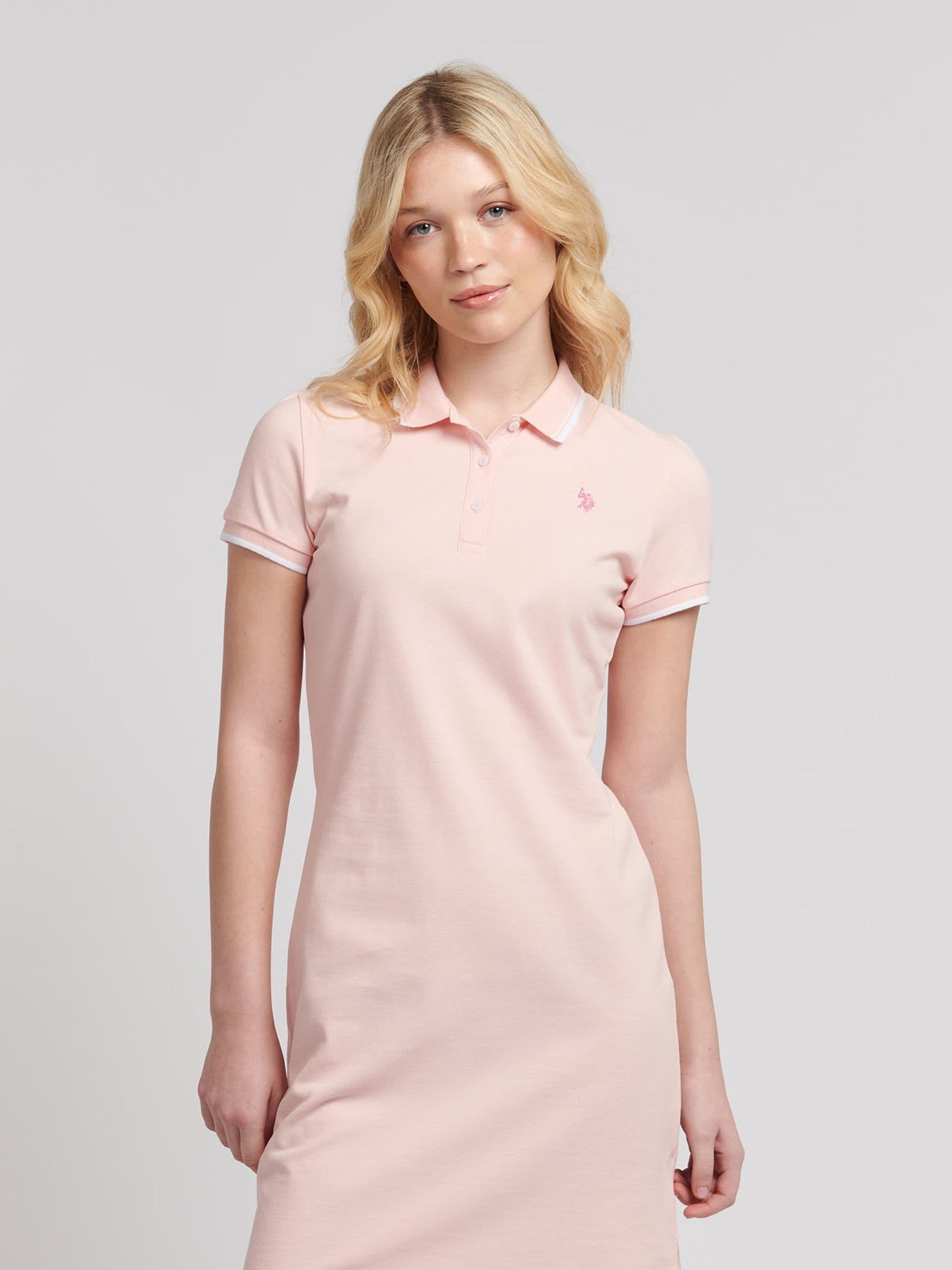 Buy U.S. Polo Assn. Pink Womens Polo Dress from Next USA