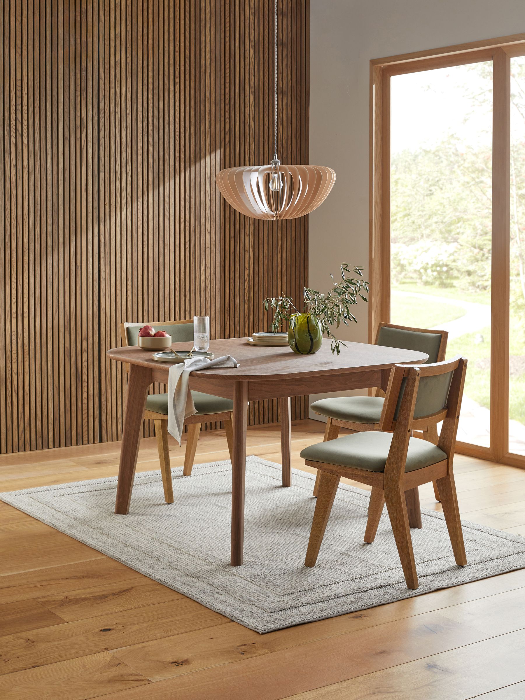 Buy Dark Natural Jackson 4 to 6 Seater Extending Dining Table from