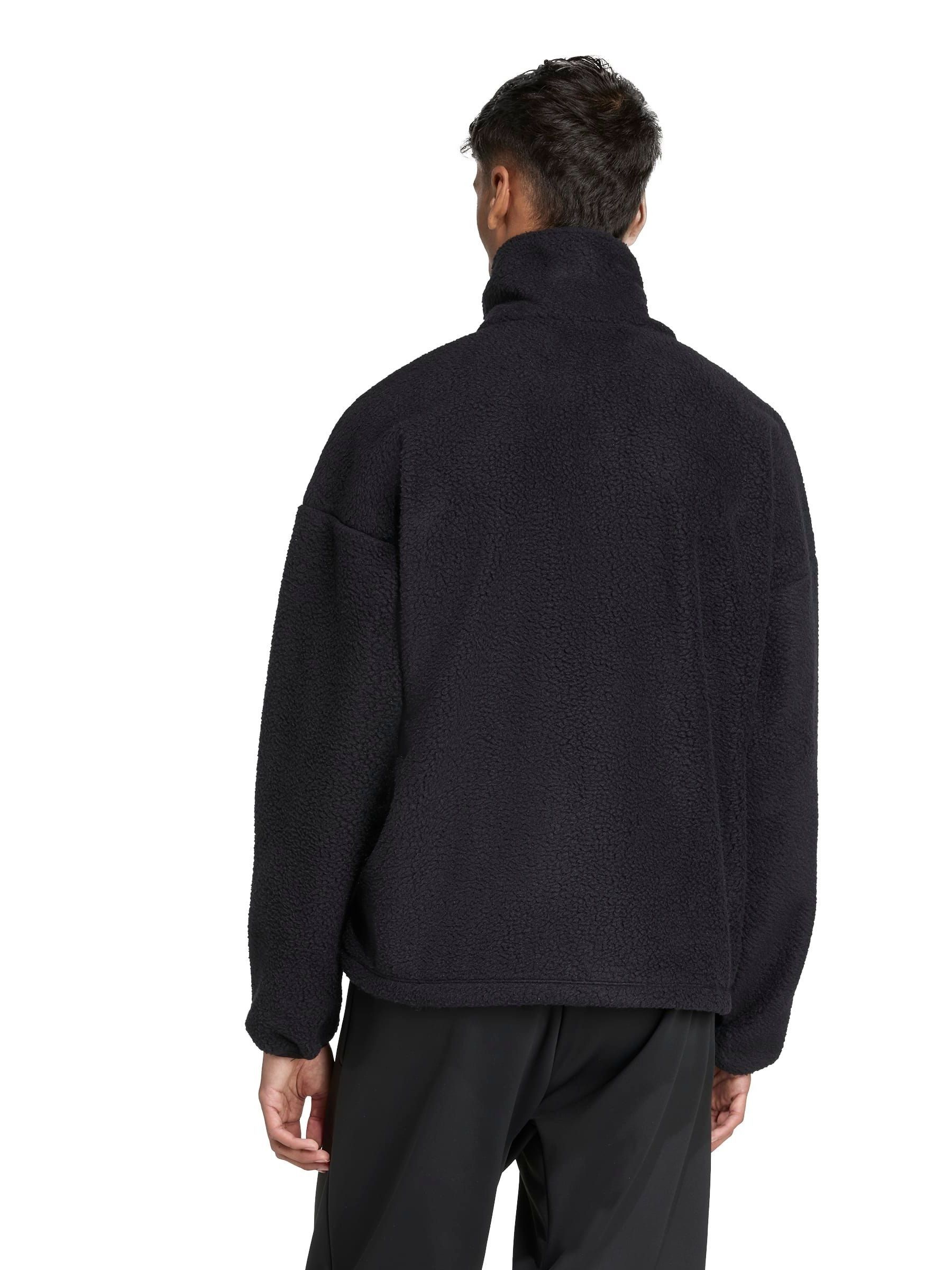 Buy adidas Black City Tech High Pile Fleece Full-Zip Jacket from