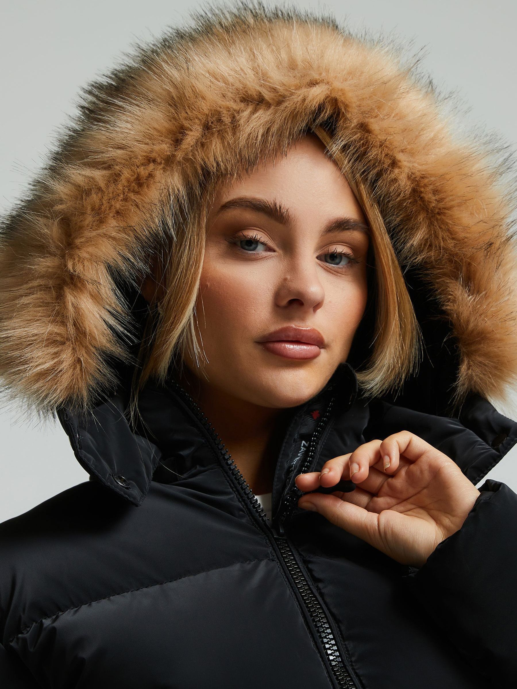 Buy Zavetti Canada Black Bellucci 2.0 Crop Puffer Jacket from Next USA