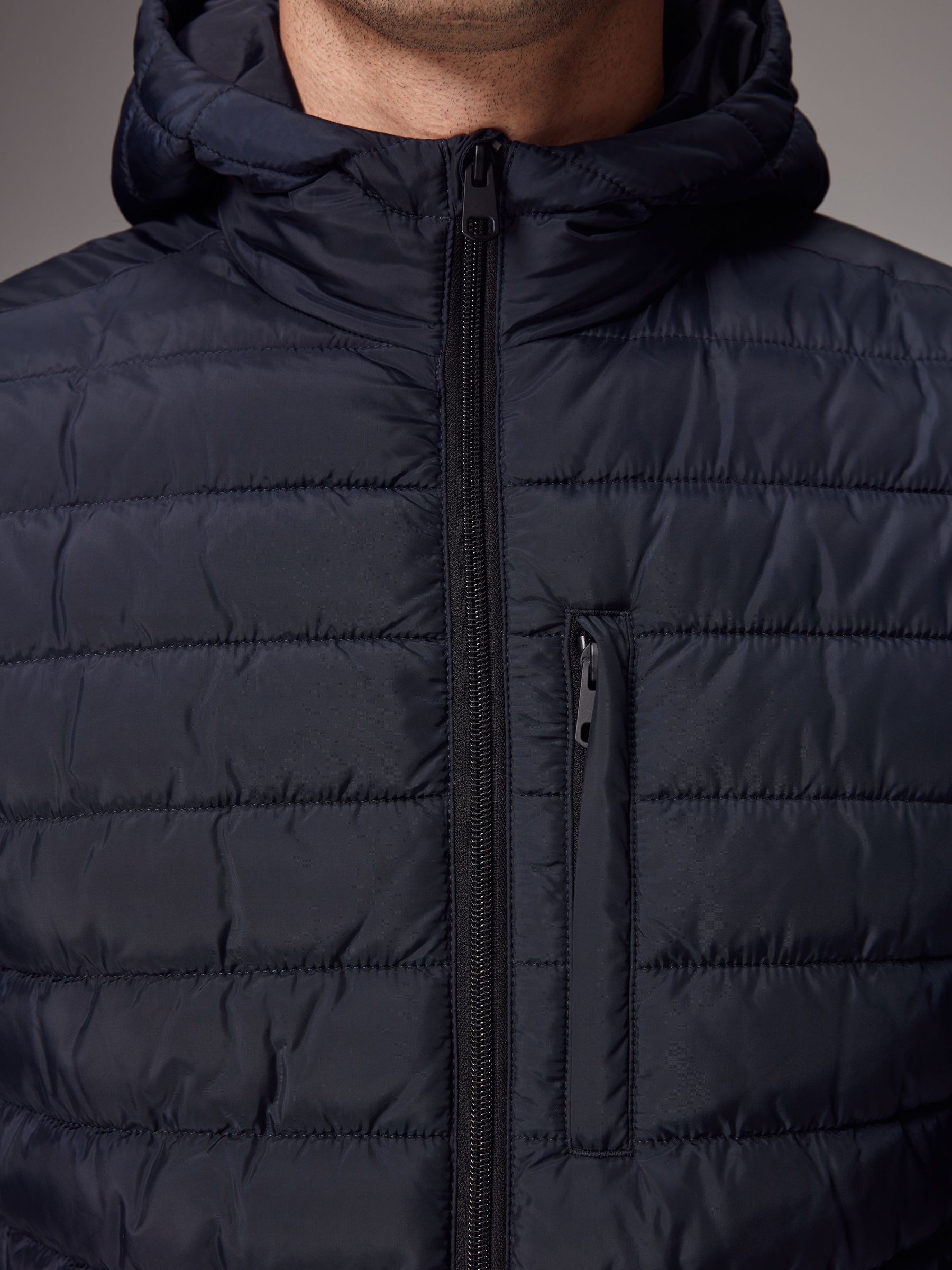 Next：日本 ネイビー ブルー - ダウンジャケット 小雨耐性 軽量 フード