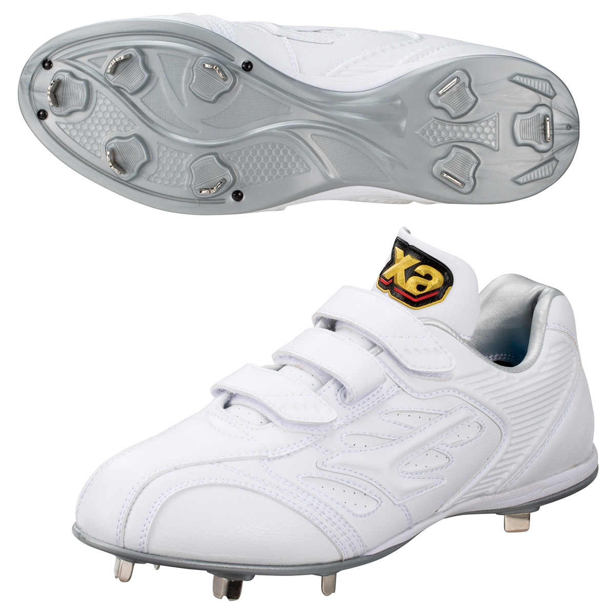 ベルトタイプ樹脂底スパイク(白)｜ザナックス公式オンラインショップ