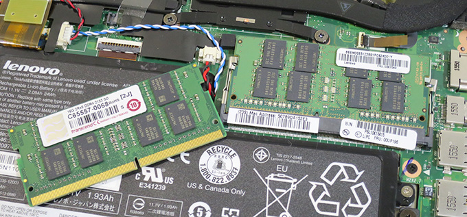 ThinkPad X260 メモリの交換・増設方法 最大16GB DDR4 1スロット
