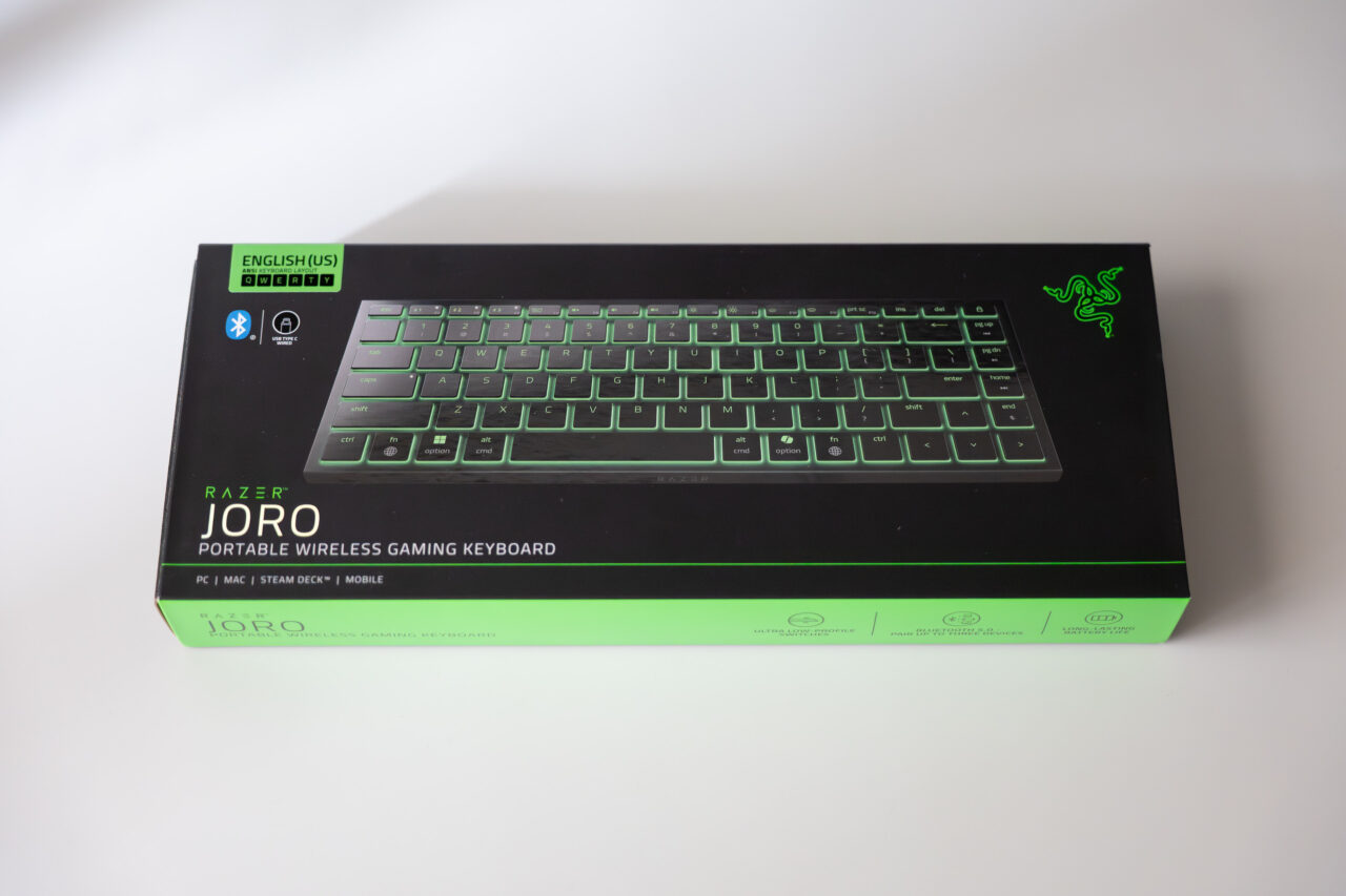 Razer Joro レビュー：厚さ16.5mm＆重量380g、最大1800時間駆動＆Snap