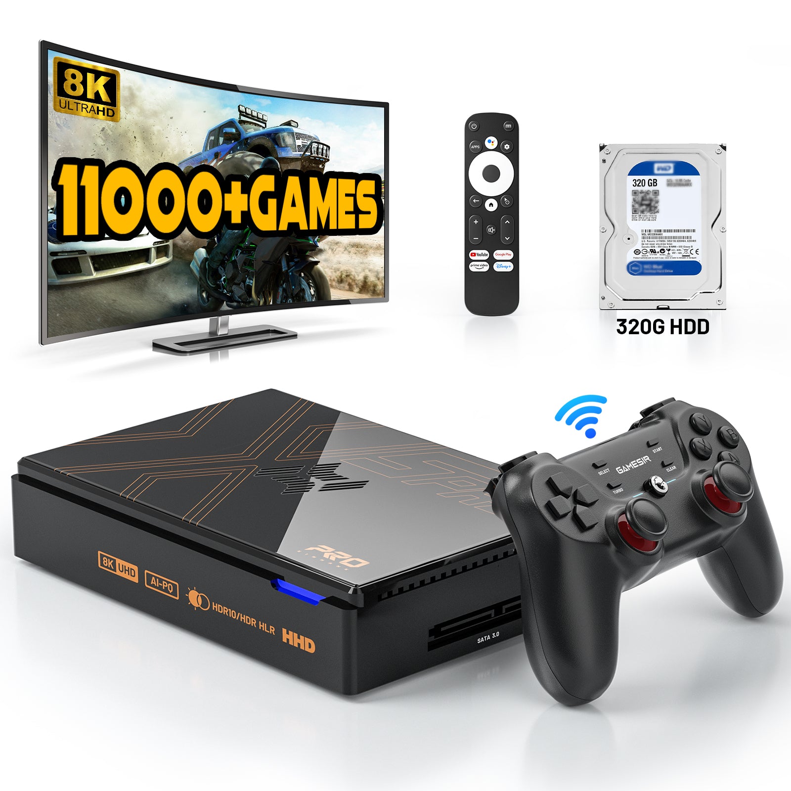 Kinhank Super Console X5 PRO レトロゲーム機、16000 以上のゲーム