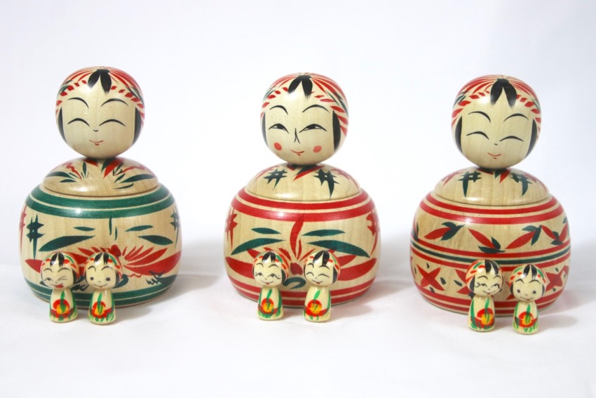 取扱終了】【期間限定】早坂政弘工人 3寸こけし入りえじこ（ミニこけし