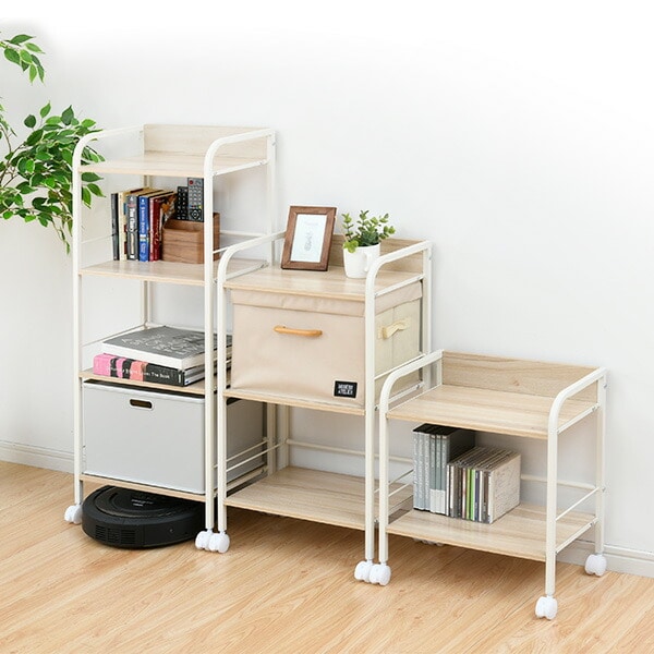 収納ラック 4段 キャスター付き YZCR-4 | 山善ビズコム オフィス用品