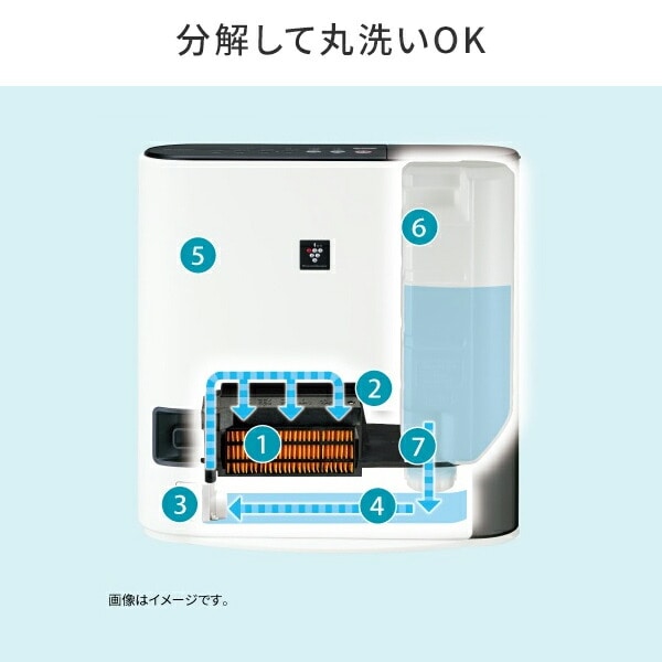 販売終了】セラミックヒーター 加湿機能 プラズマクラスター HX-TK12-W
