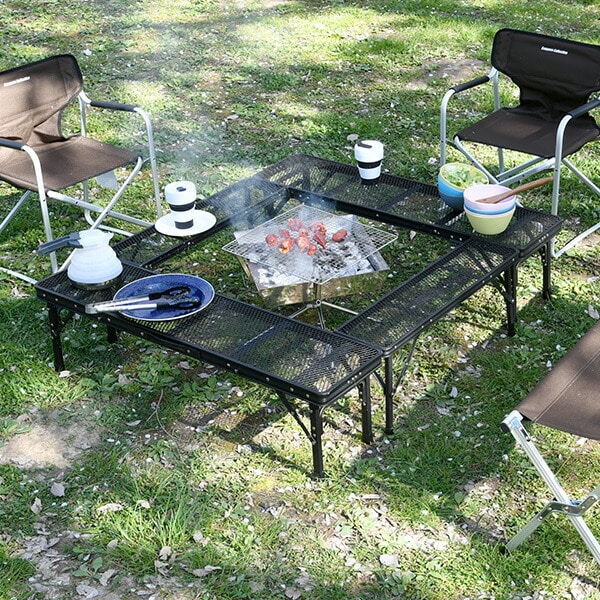 販売終了】タフライトファイアープレイステーブル TLFT-100(MBK) 山善