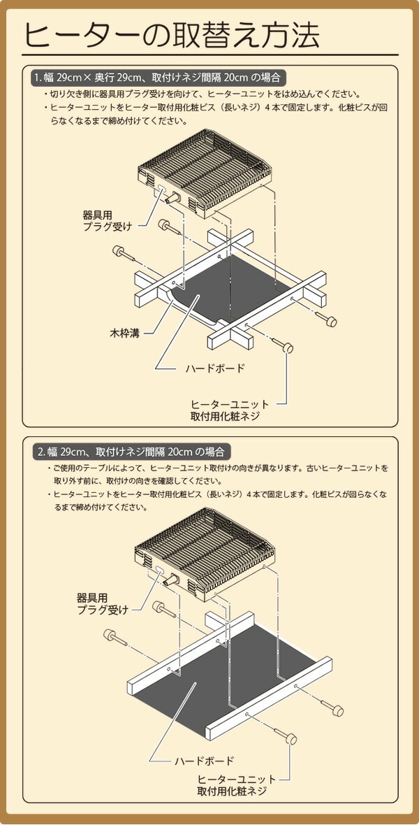 ヒーターユニット 取り替え用 こたつ YH-304 山善 | 山善ビズコム