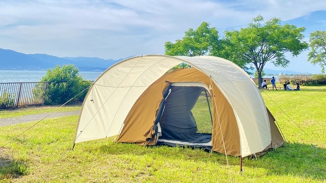 ワークマン！2023年注目テントのサークルドームテンプを試し張り