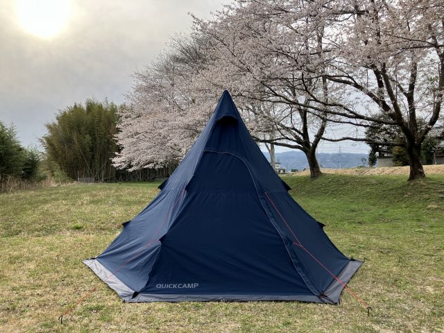 QUICKCAMP TCワンポールテントを徹底レビュー｜設営のコツと使用感